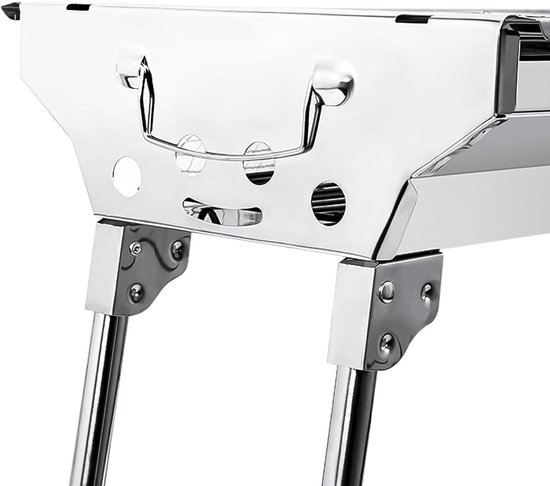 Houtskoolbarbecue, campinggrill, houtskool, opvouwbare grill, draagbare grill, voor camping, tuin, picknick, feest, 73 x 33 x 71 cm, voor 5-10 personen van Clic-Trade GmbH — afbeelding 4