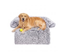 Pebble Bankkussen - Pluche - Grijs - Wasbaar - Afneembaar - 115x95 cm