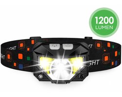 Lampe frontale LED professionnelle Gadgetplace avec capteur de mouvement - IPX4 étanche - rechargeable par USB