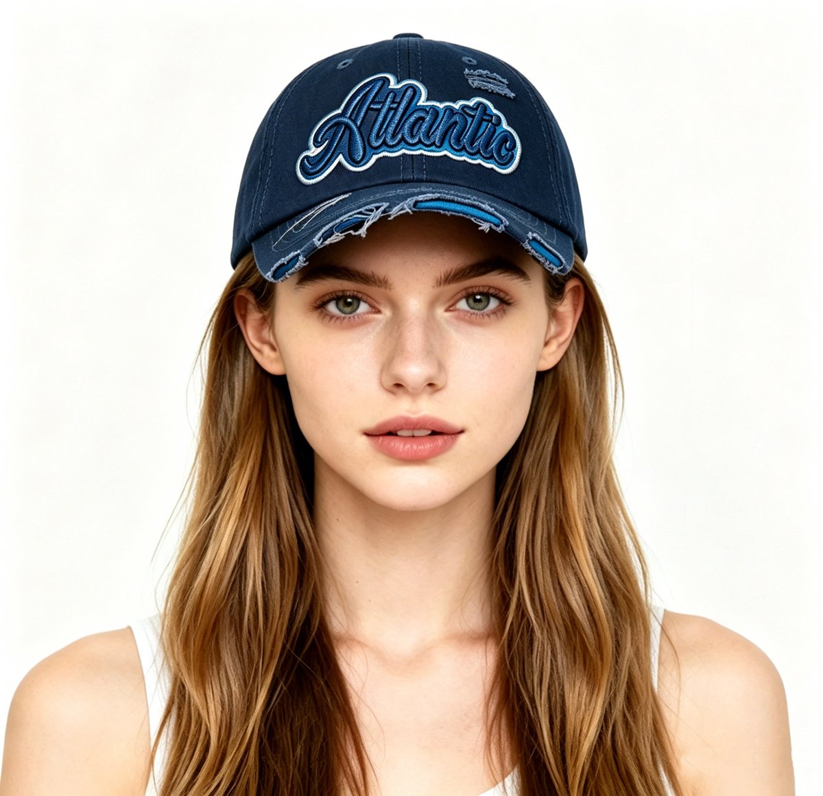 casalora—Petten- Baseballpet – Dames baseballpet – Zomer baseballpet – Zachte klep – Ademend opengewerkt ontwerp – UV-bescherming – Brede klep – Verstelbaar – blauw