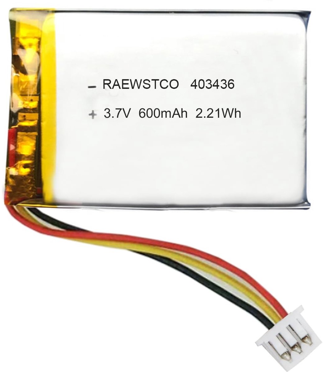 SolidKeus - Lithium Polymer Batterij 403436 voor Smart Home Toepassingen