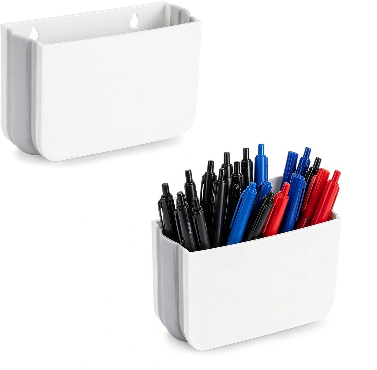 SolidKeus - Set van 2 Magnetische Pennenhouders voor Kantoor en Keuken