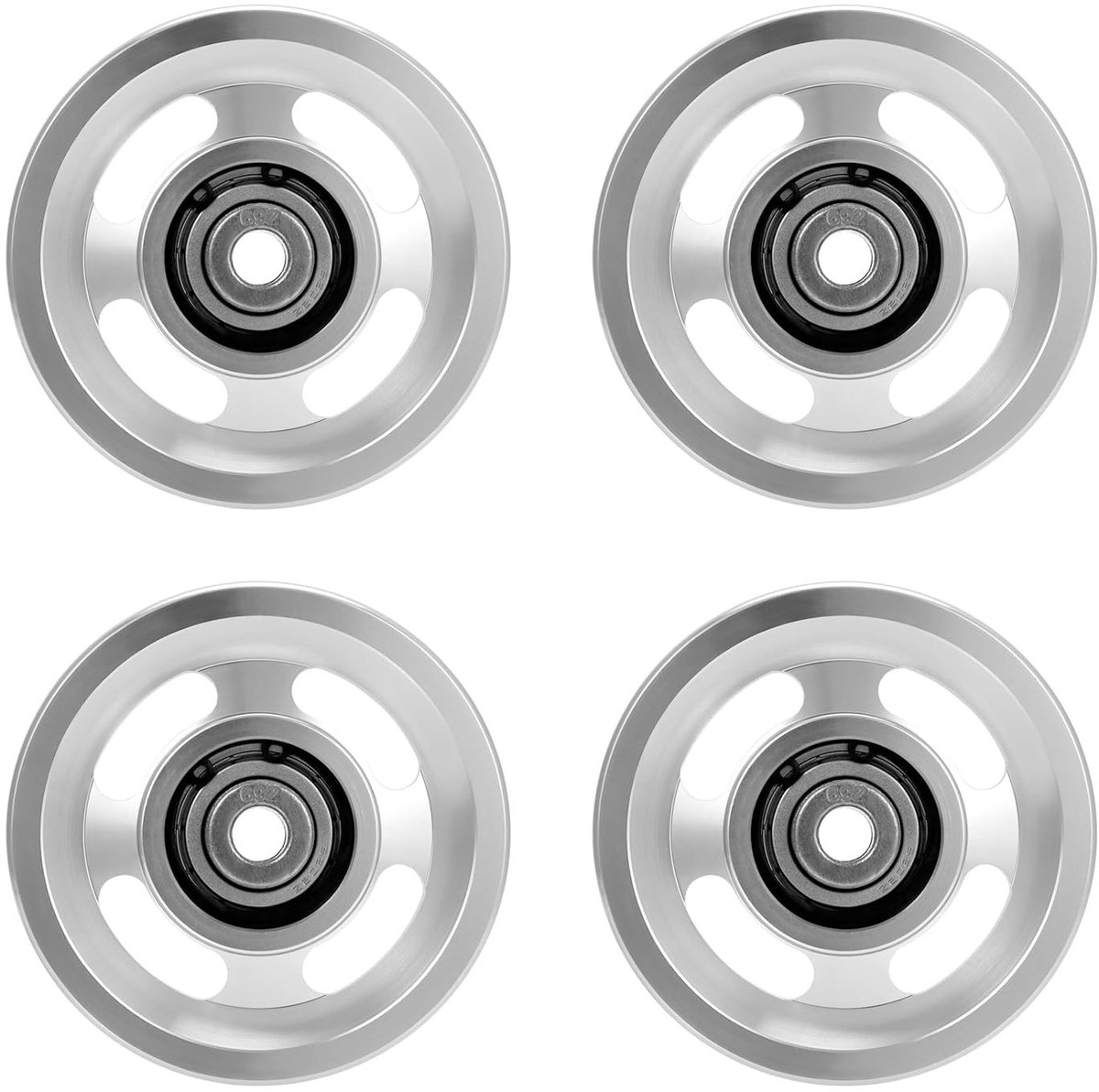 SolidKeus - Aluminium Touwpulley Set van 4 voor Fitness en Garage