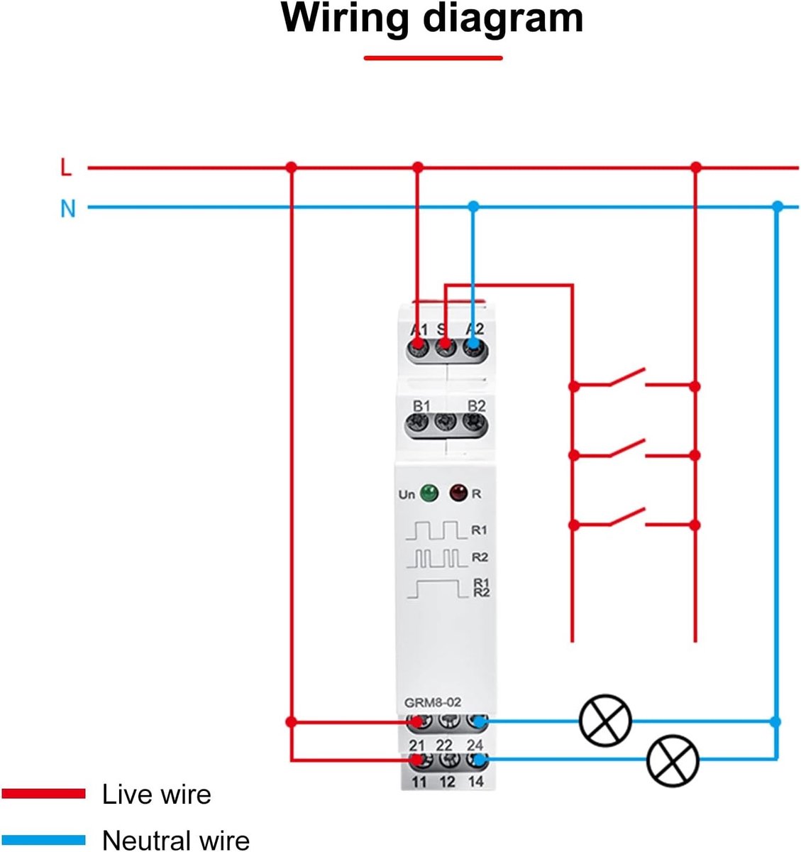 Elektronische Pulsrelais voor Din Rail - AC 230V, Geheugenrelais, Vergrendelingsrelais en Schakelrelais
