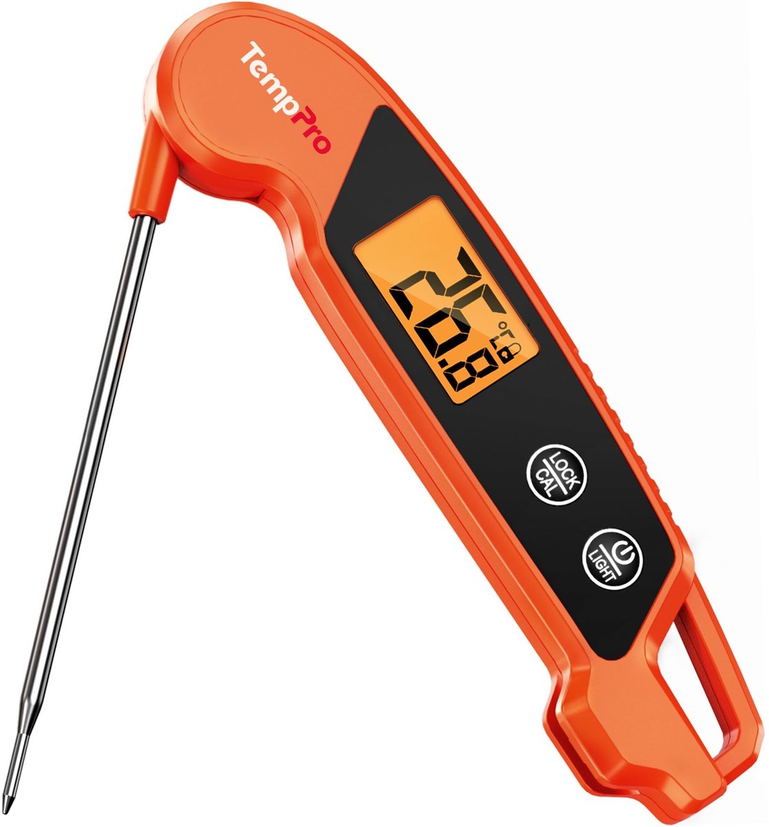 SolidKeus - Waterdichte Vouwbare Vleesthermometer met Grote Display