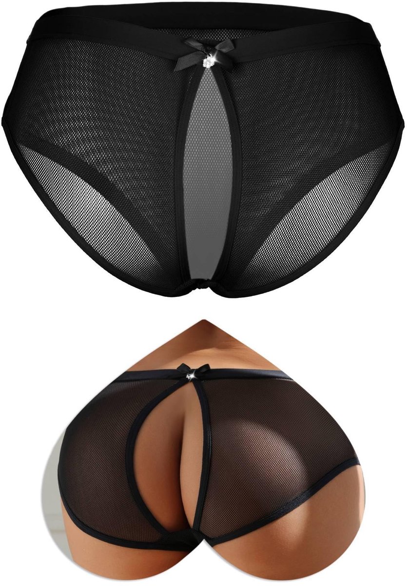 SolidKeus - Sexy Open Back Ondergoed voor Dames in Grote Maten