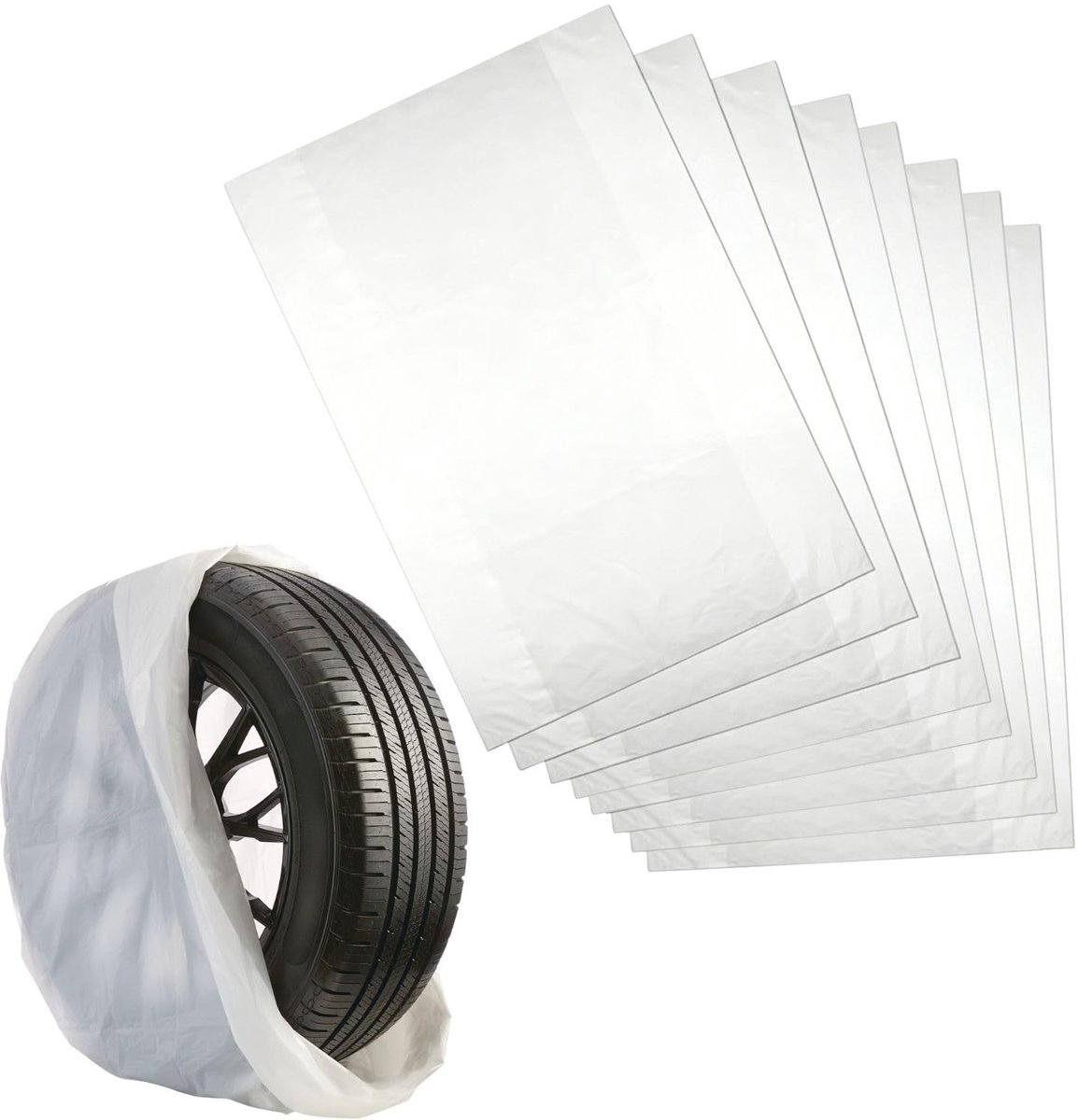 SolidKeus - Set van 8 Waterdichte Bandenzakken 100x100 cm voor Autobanden