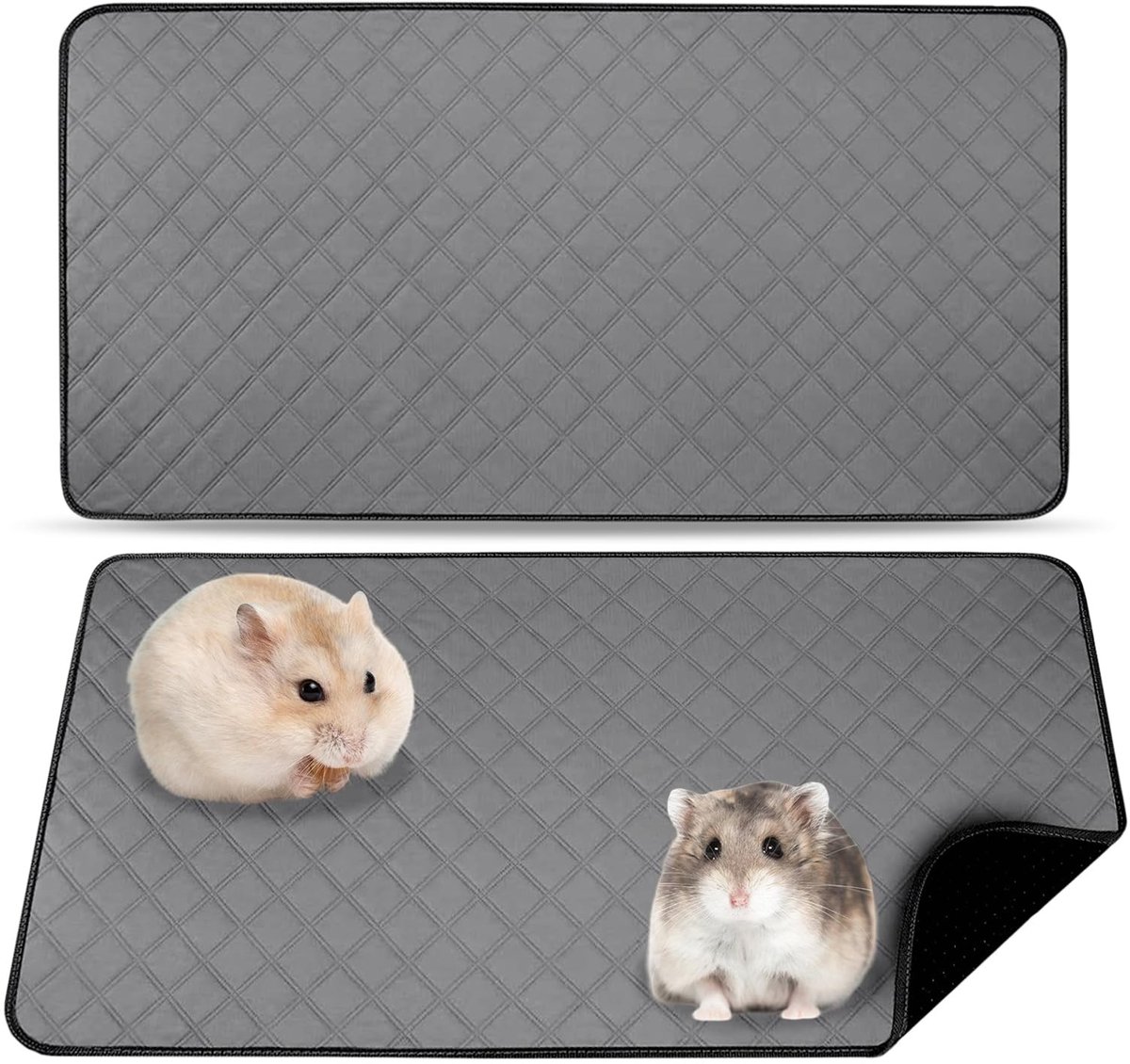 SolidKeus - Set van 2 Guinea Pig Cage Matten, Absorberend en Waterdicht