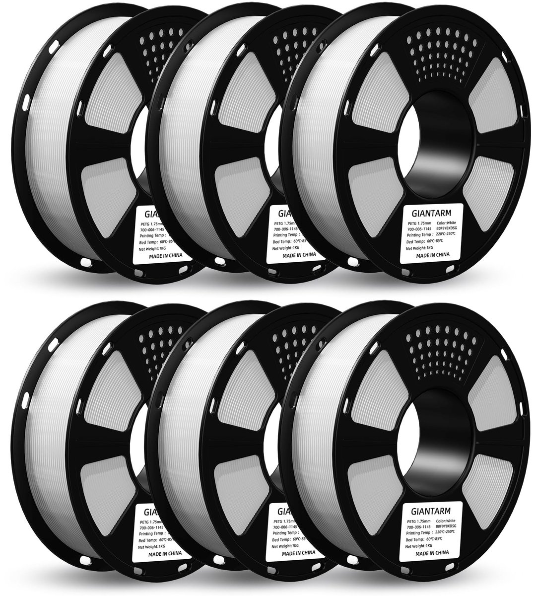 SolidKeus - PLA 3D-printerfilament 1,75 mm, 1 kg Spoel Wit
