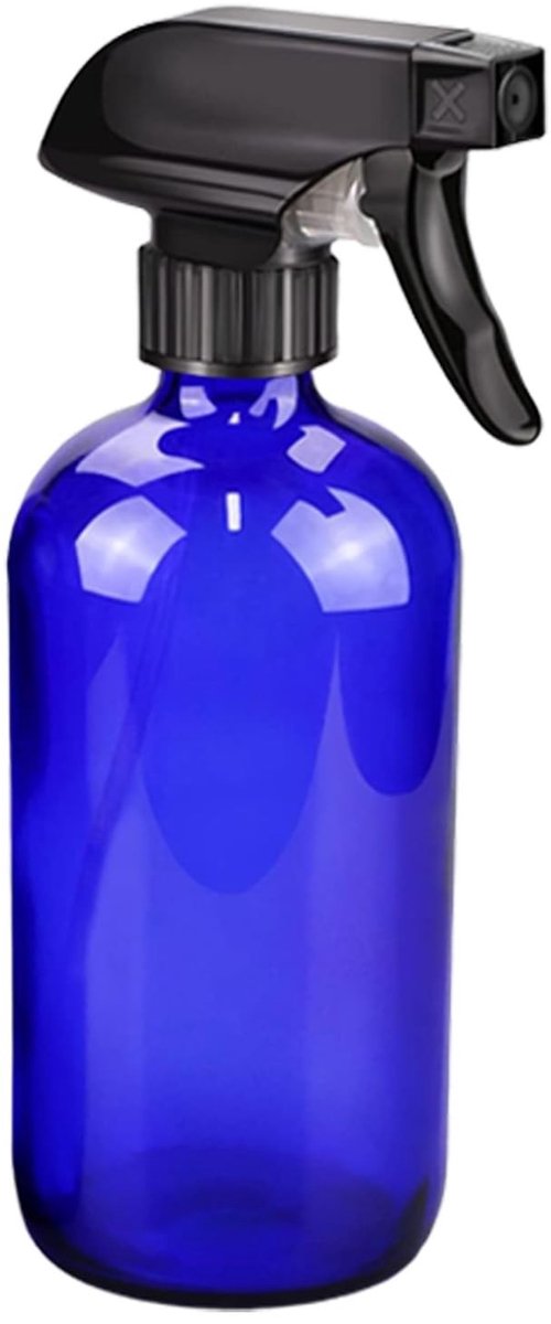 SolidKeus - 500ml Lege Herbruikbare Glas Sprayfles met Zwarte Trigger