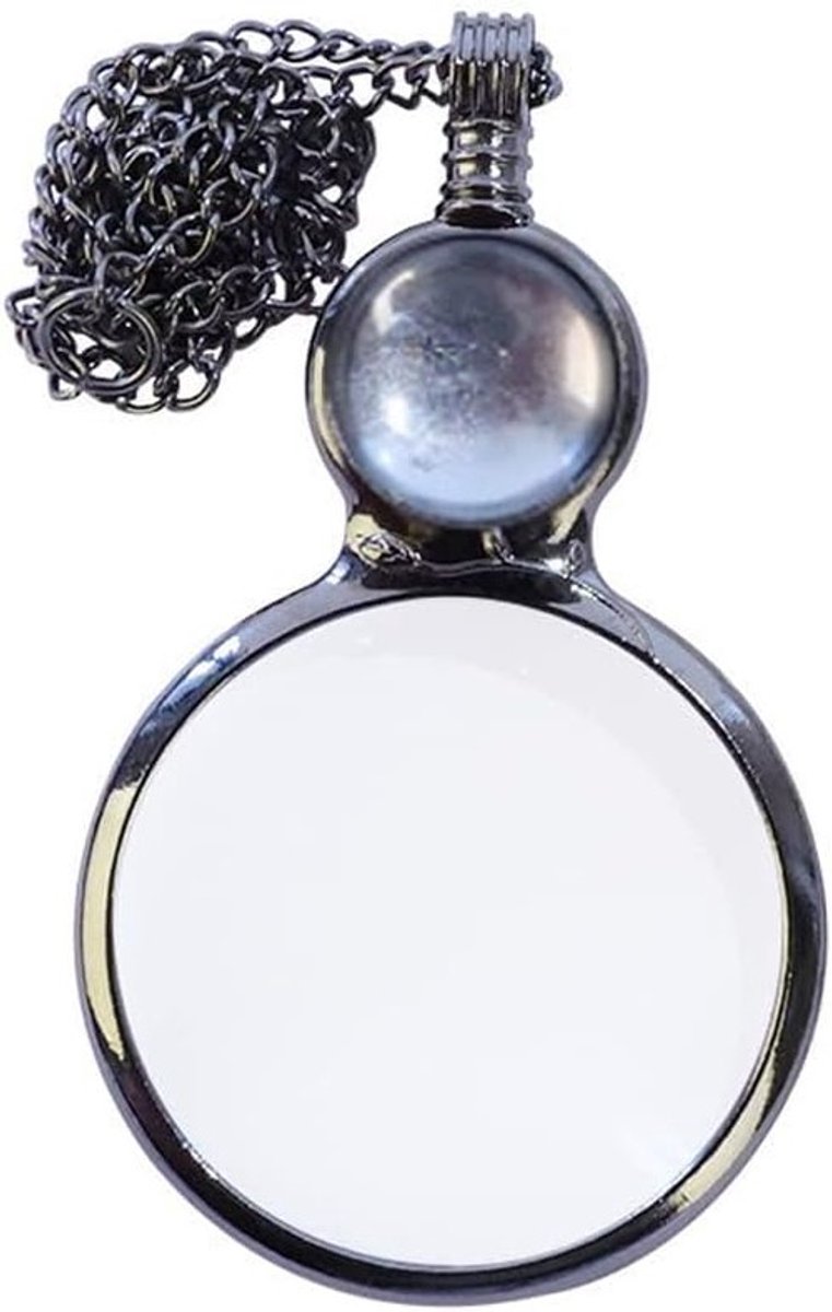 SolidKeus - Vergrootglas Hanger met Vintage Kristal Bead voor Lezen en Puzzelen