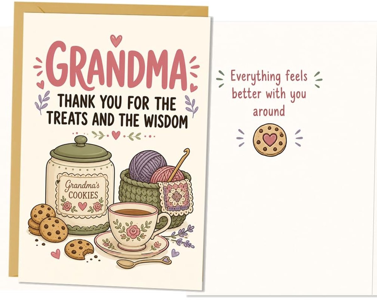 SolidKeus - Grappige Verjaardagskaart voor Oma met Envelop