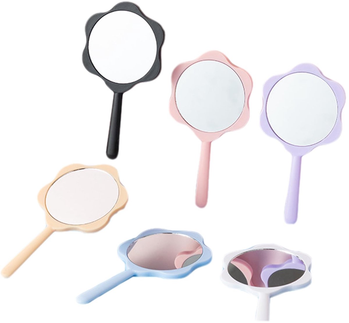 SolidKeus - Set van 6 Handspiegels voor Make-up