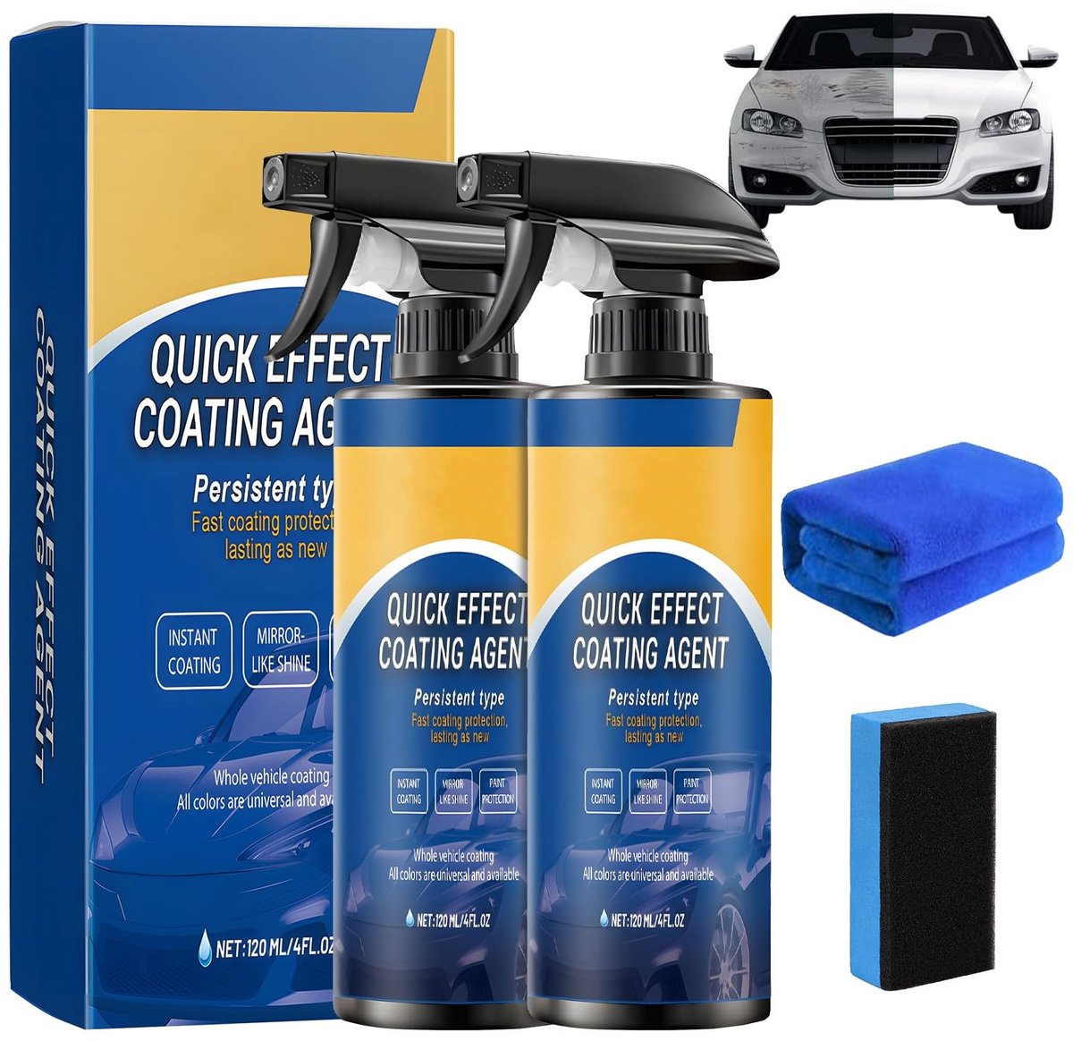 SolidKeus - Set van 2 Auto Coatingsprays