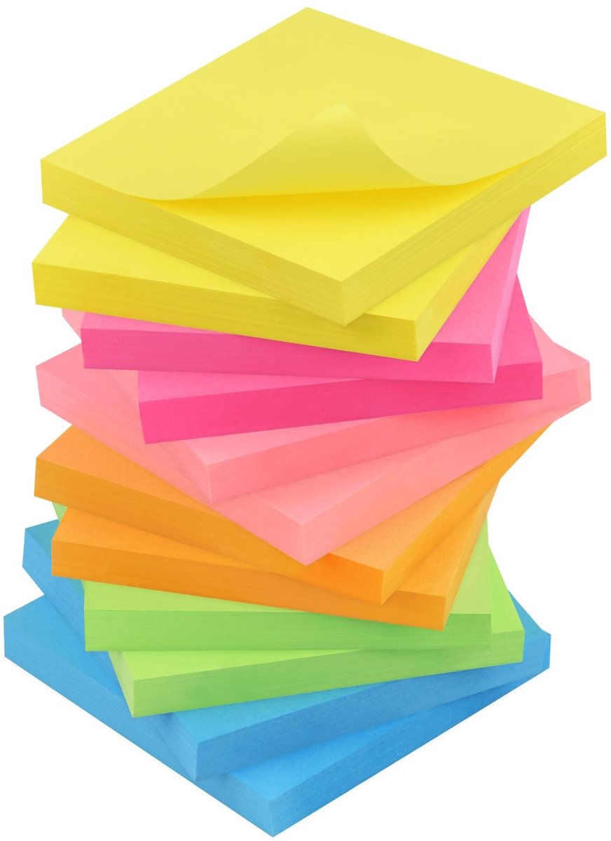 SolidKeus - Multifunctionele Sticky Notes met 80 Vel per Blok