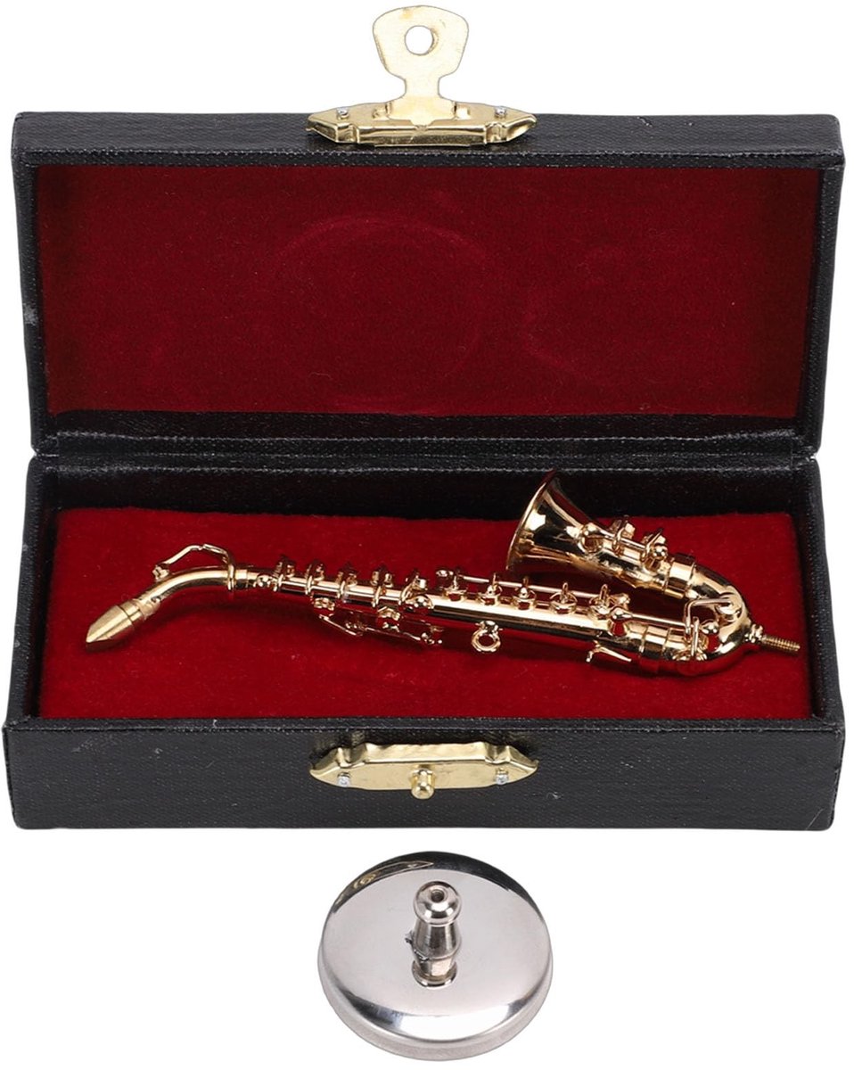 SolidKeus - Miniatuur Tenor Saxofoon Replica met Opbergdoos