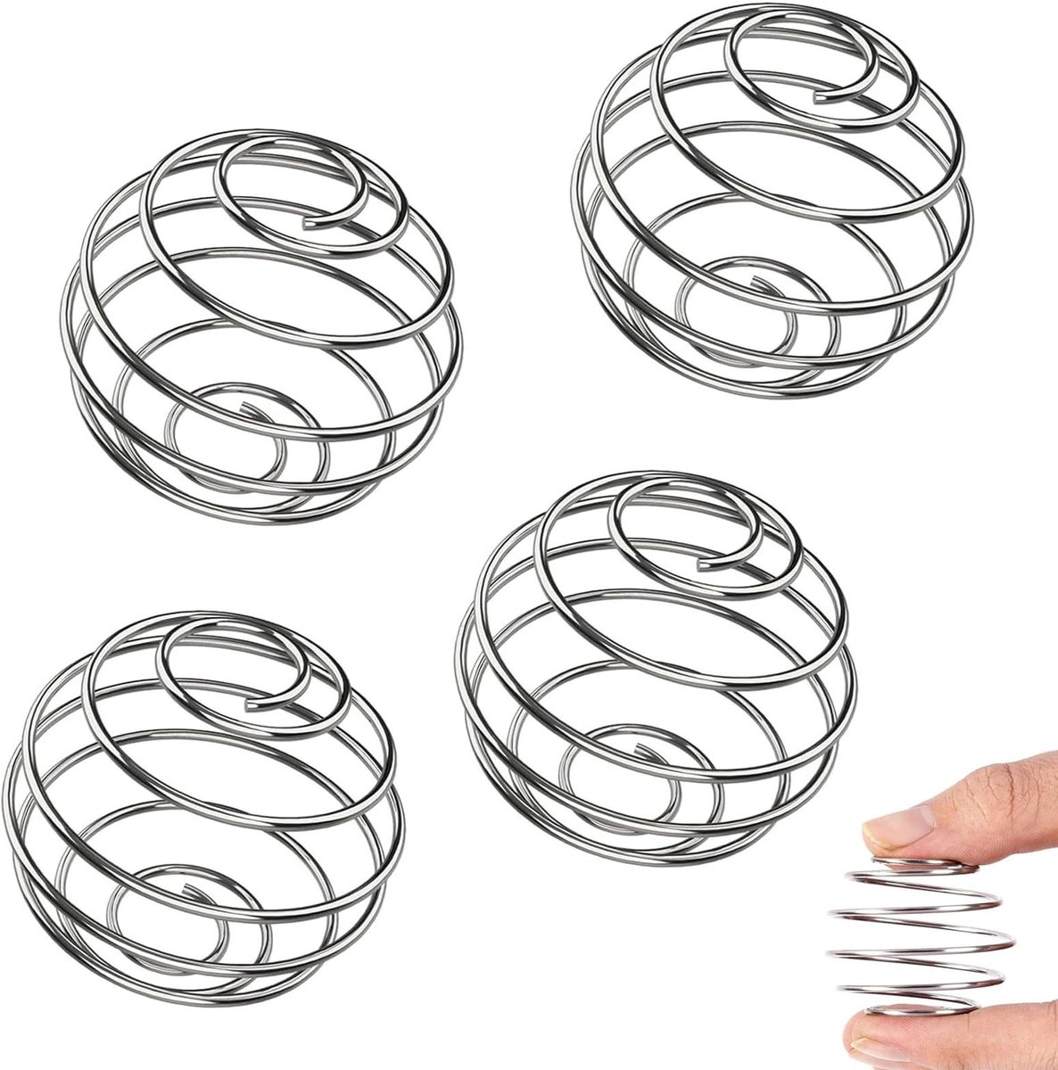SolidKeus - Set van 4 RVS Shakers voor Eiwitdranken