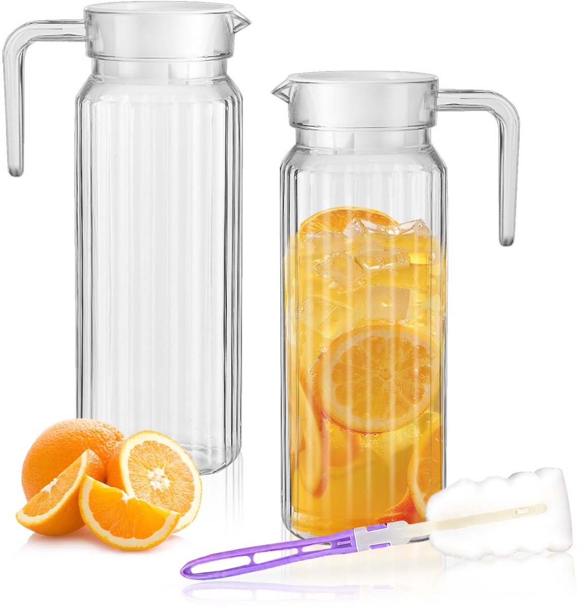 SolidKeus - 1.1 Liter Plastic Decanteerkan met Deksel
