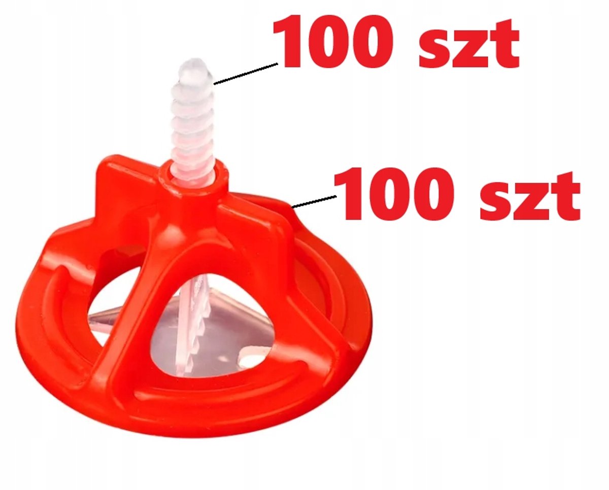 Tegel's nivelleringssysteem 1 mm - 100 clips + 100 moeren