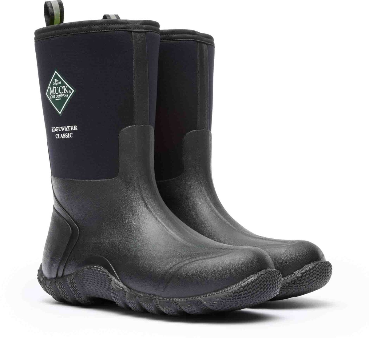 Muck Boot Edgewater Classic Short | Zwart - Regenlaarzen - Maat 38 -
