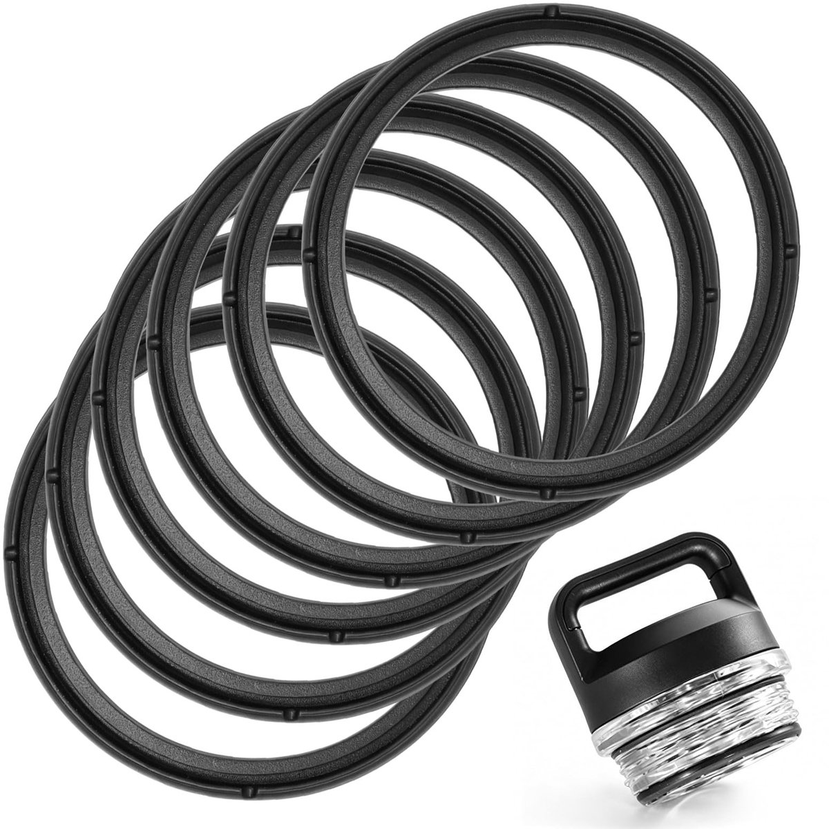SolidKeus - 6 Stuks Siliconen O-Ringen voor Drinkbekers