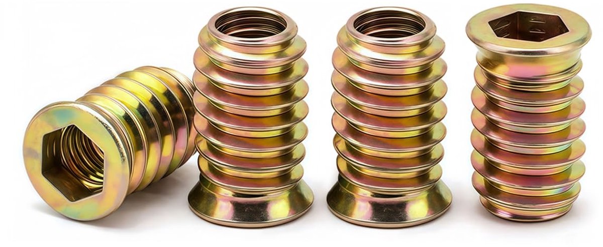 SolidKeus - M4 Zeskantmoeren Geel Verzinkt Set van 40