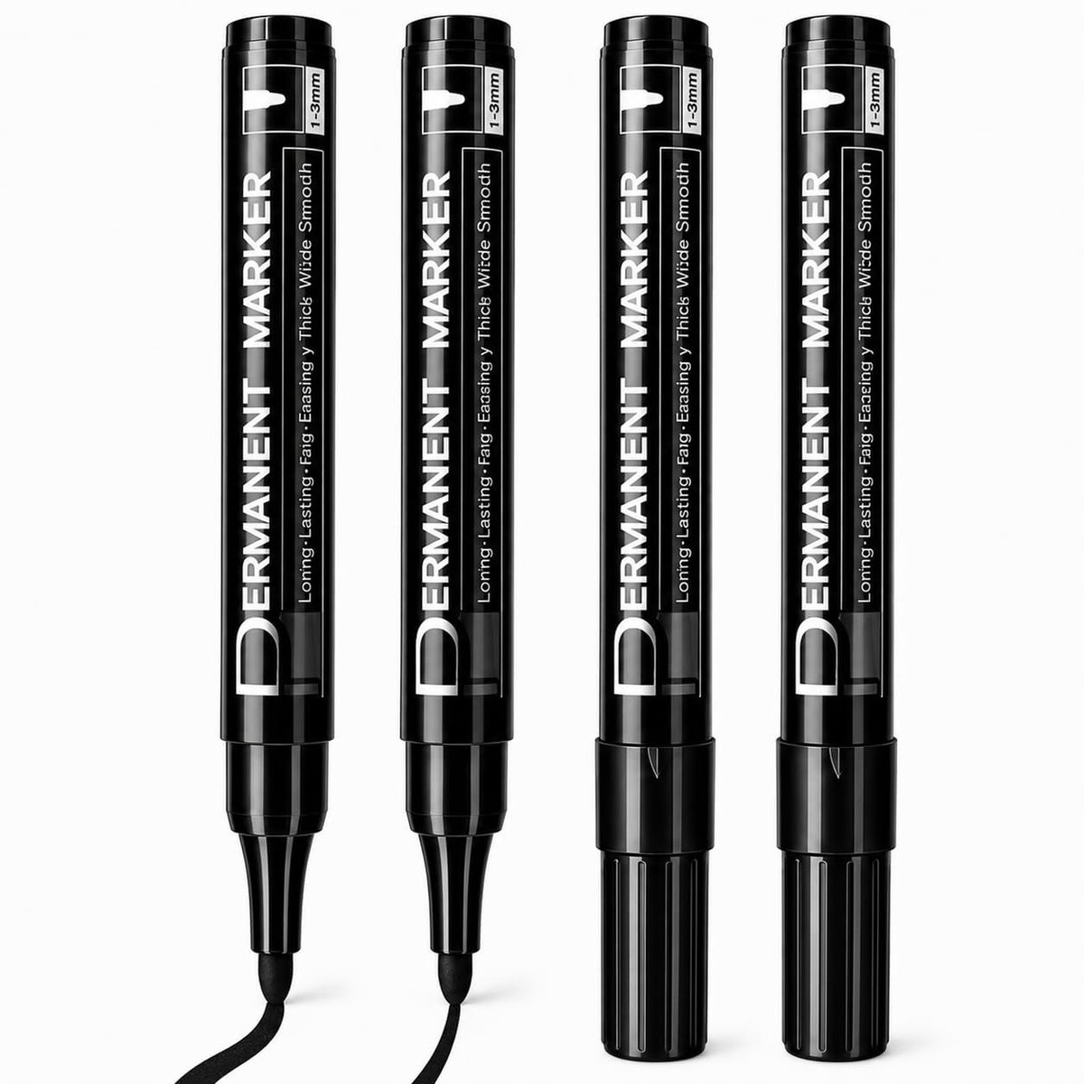 SolidKeus - Set van 4 Waterdichte Permanente Markers
