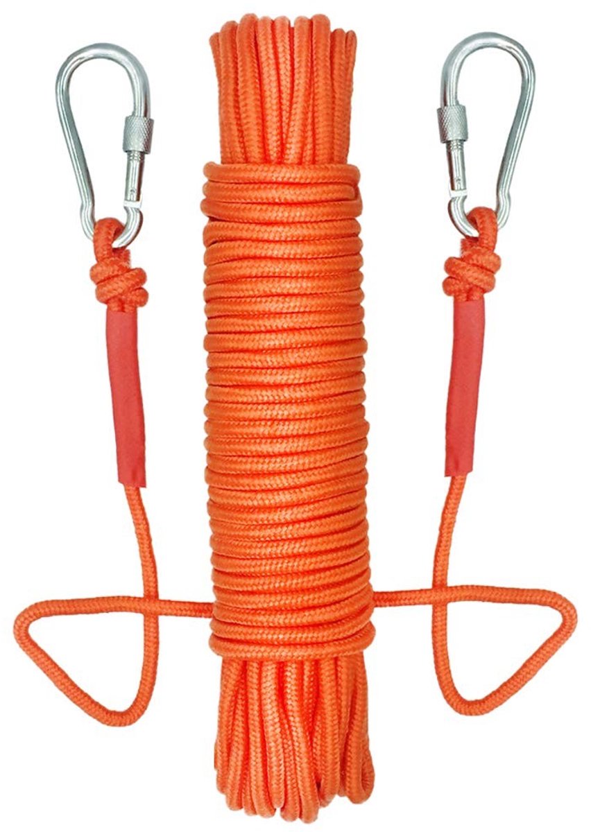 SolidKeus - 20m Nylon Touw voor Magnetvissen met Veilige Sluitingen