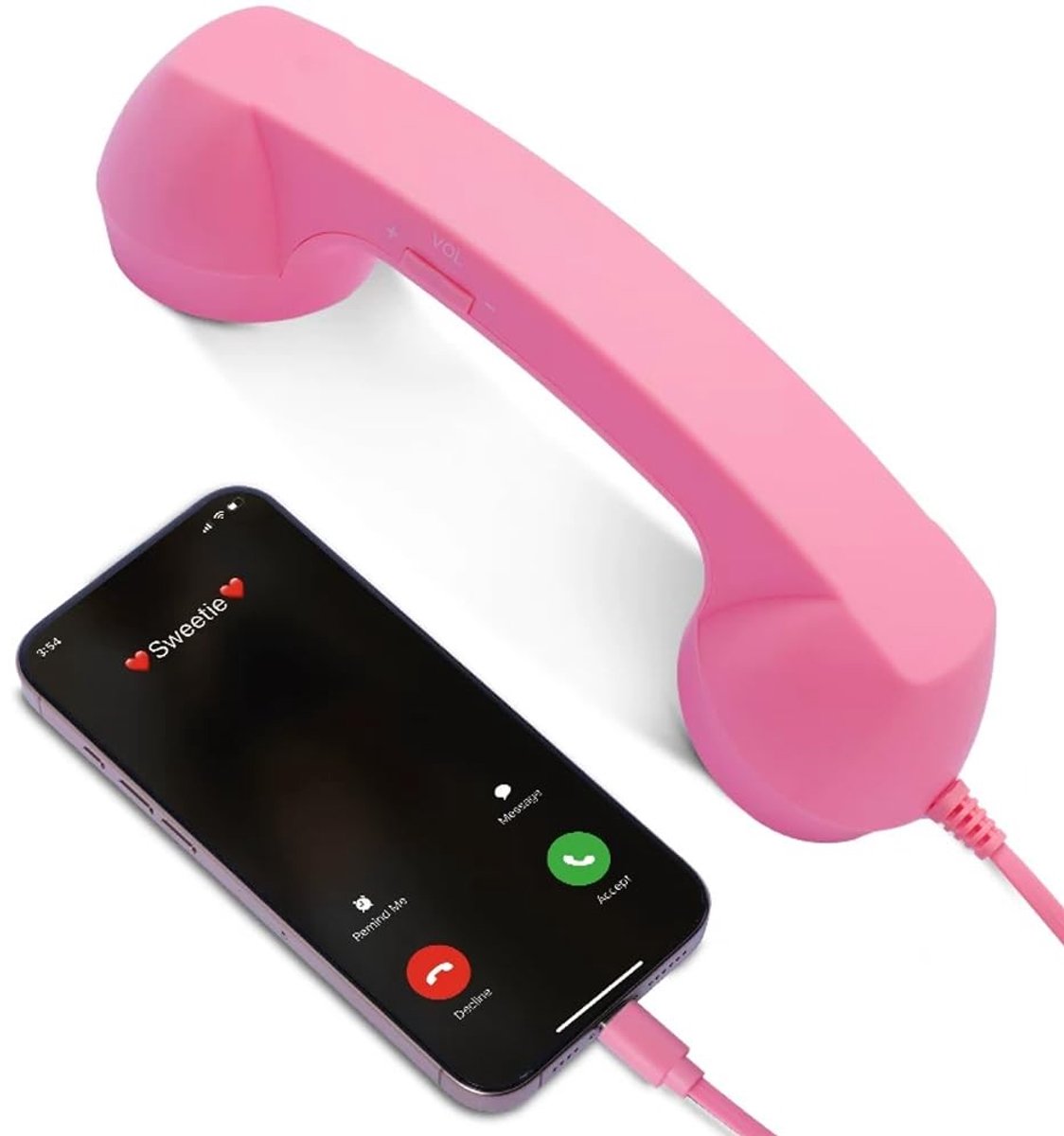 SolidKeus - Retro Handset voor Mobiele Telefoons met USB-C Aansluiting