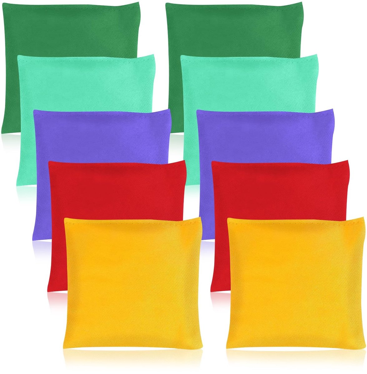 SolidKeus - Set van 10 Kleurige Bean Bags voor Spelletjes