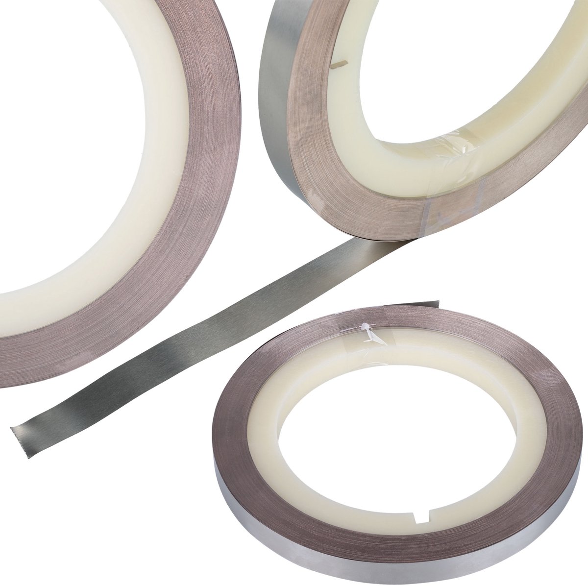 Rosfix Nikkelbeklede Koperstrip - Koperband 0,15 mm Dikte - 10 mm X 1 m, 1,5 Μm Nikkellaag
