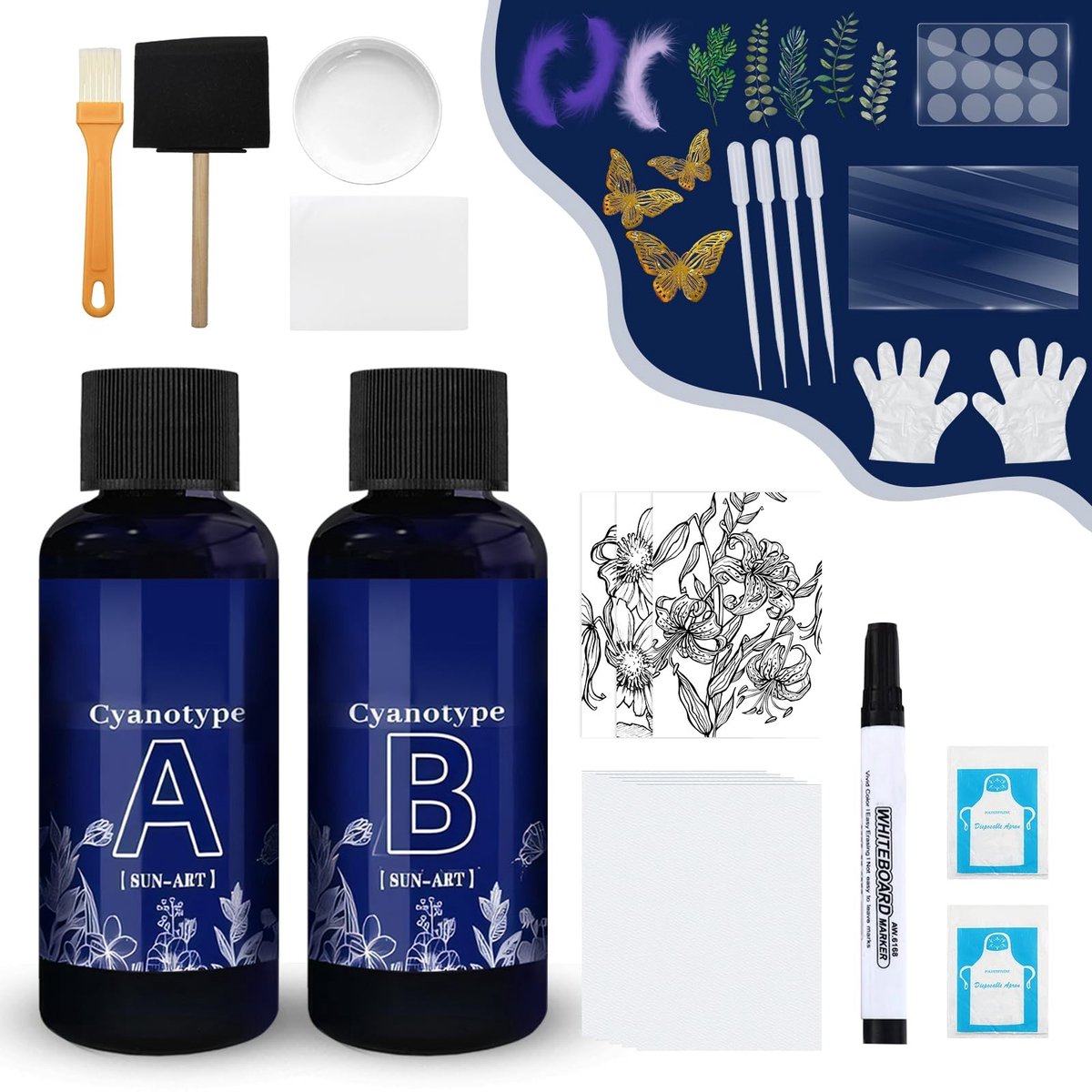 Omgoods - Compleet Cyanotype Kit voor Creatieve Projecten