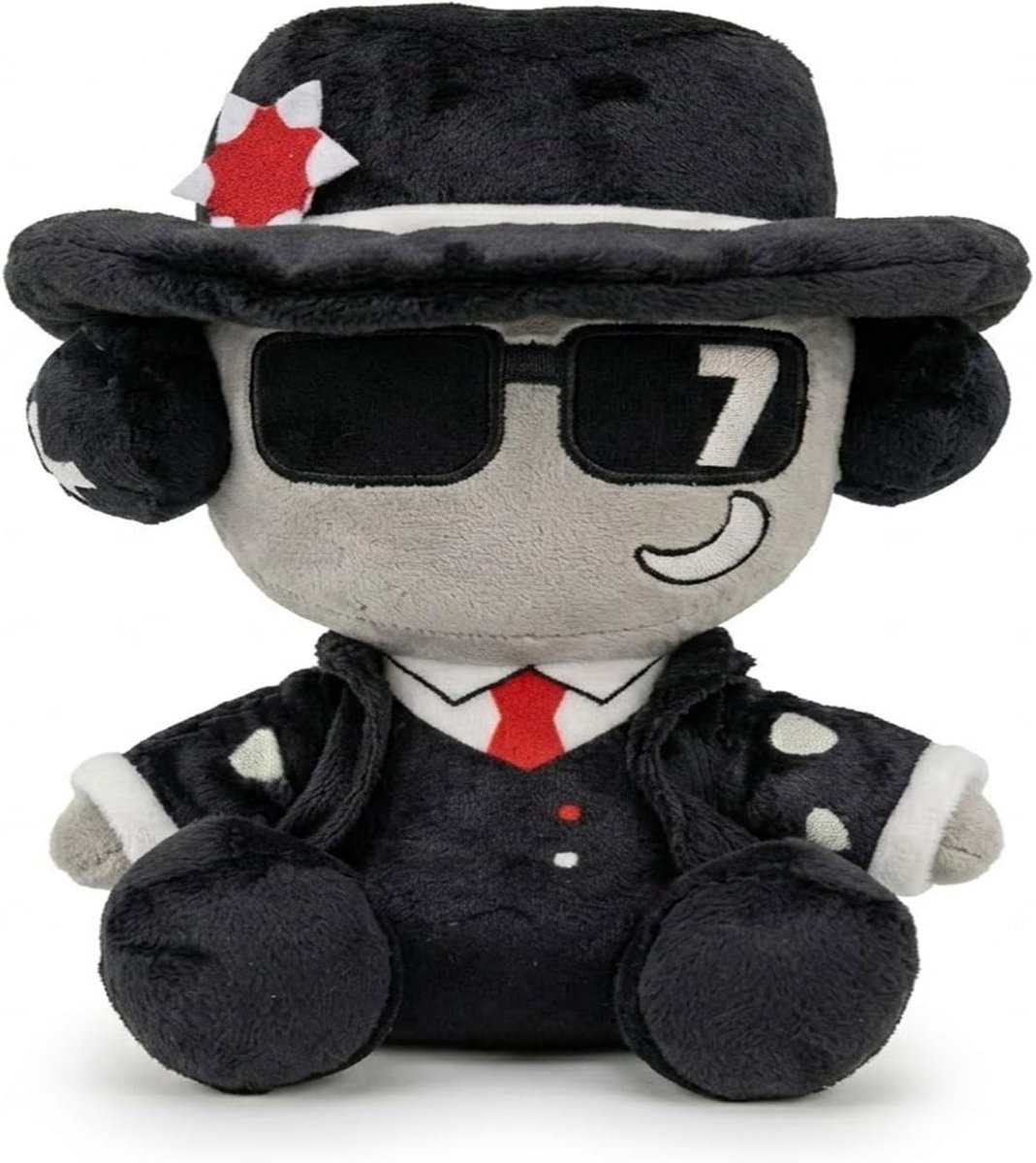 casalora-Chance Plush Pluche Speelgoed - Fan Collectie - 21 cm - Pluche Speelgoed van een Cartoon Gamepersonage - Mysterieset Gambler Sentinel - Pluche Speelgoed - Inclusief Zachte Hoed en Zonnebril