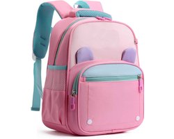 LISM-Kinderrugzak Geschikt voor kleuters (meisjes en jongens van 2-6 jaar), roze, casual stijl | reflecterend, waterdicht, lichtgewicht, ademend, ergonomisch