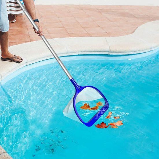 146 cm, fijn met telescoopstang, schepnet voor zwembad, fijnmazig, skimmer, zwembadnet, vijverschepnet, zwembadreiniging voor zwembad, vijver, algen en Bestway zwembad, whirlpool, spa — afbeelding 3