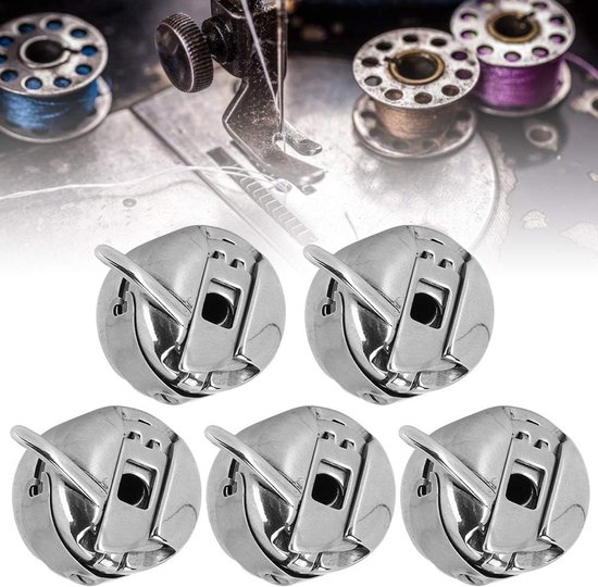 5Pcs Naaimachine Spoel Case Legering Naaimachine Spoel Spoel Case Naaimachine Onderdelen Ouderwetse Huishouden — afbeelding 4