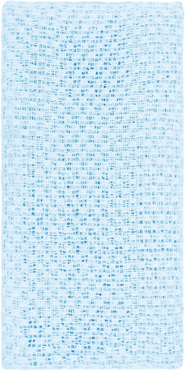 Rugscrubber, extra lang exfoliërend washandje voor mannen en vrouwen, Japanse exfoliërende douchehanddoek voor lichaamsreiniging en massage (blauw)