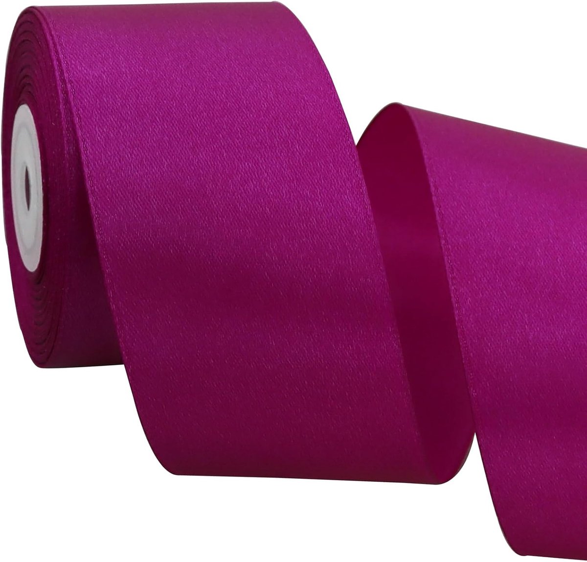 5 cm x 20 M Lila ​​band breed cadeaulint grote strik satijnen lint voor auto bogen slinger decoratie stoel bruiloft Valentijnsdag cadeauverpakkingen boeket cadeaulint