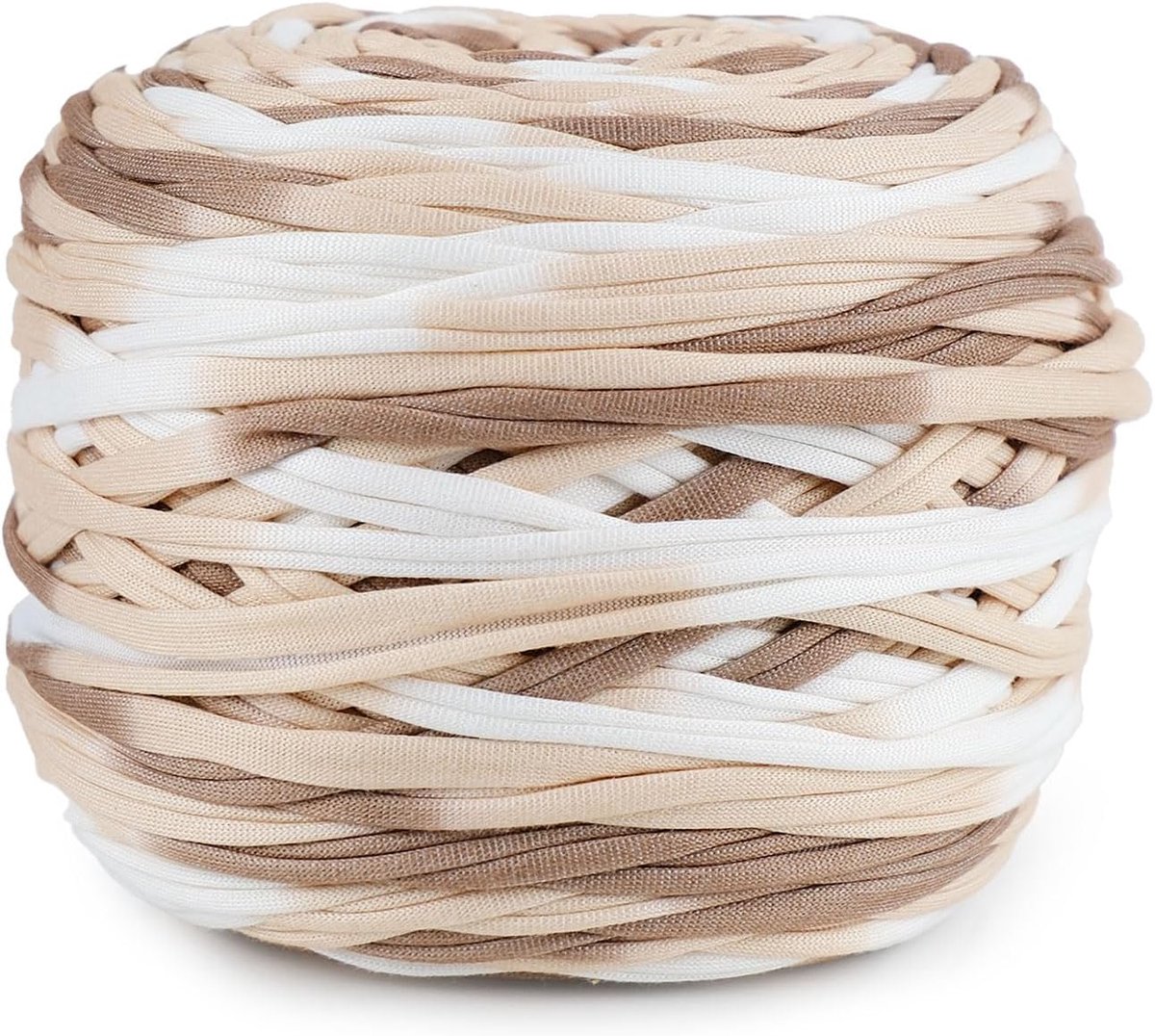 Haakband voor handtassen, 285 g/100 m, haakgaren, koord voor tassen, manden, tapijten, om te knutselen, decoreren, knutselen (intense koffie)