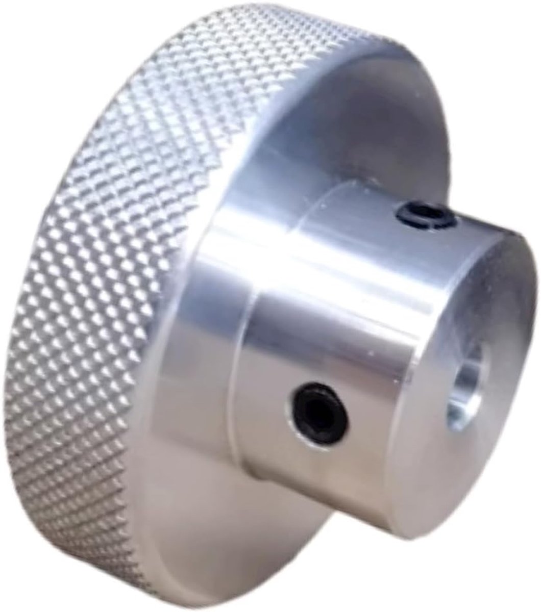 Aluminiumlegering machine handwielen 60mm OD 8mm boring Gekartelde geoxideerde handgrepen knoppen voor schuiftafel