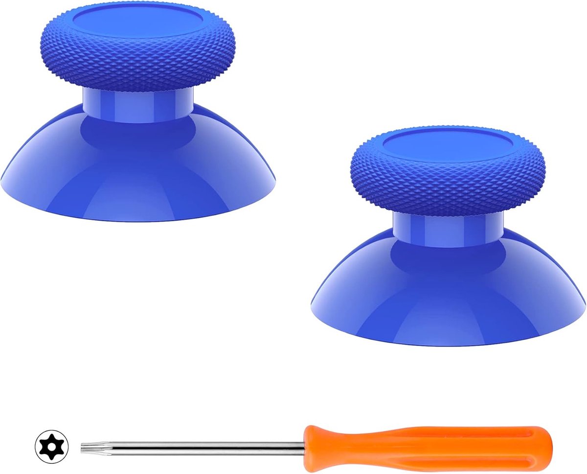 EXtremeRate Blauw Vervangende Thumbsticks voor Xbox Series X/S en One Standaard Controller Analoge Stok, Aangepast Joystick