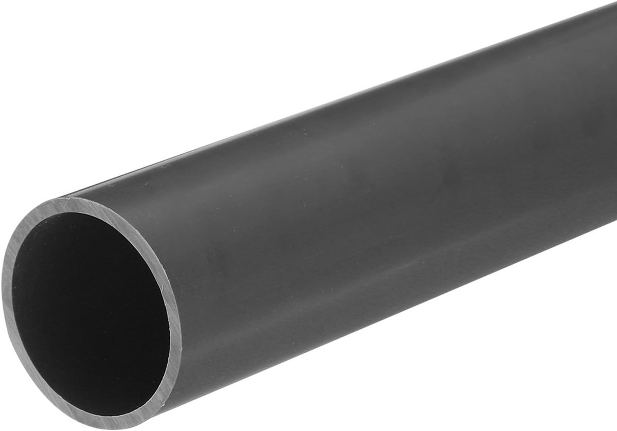 Ronde pvc-harde buis, 28 mm ID, 32 mm OD, lengte 20 cm, lichtgrijs, schokbestendig, voor waterslang, handwerk, kabelmantel
