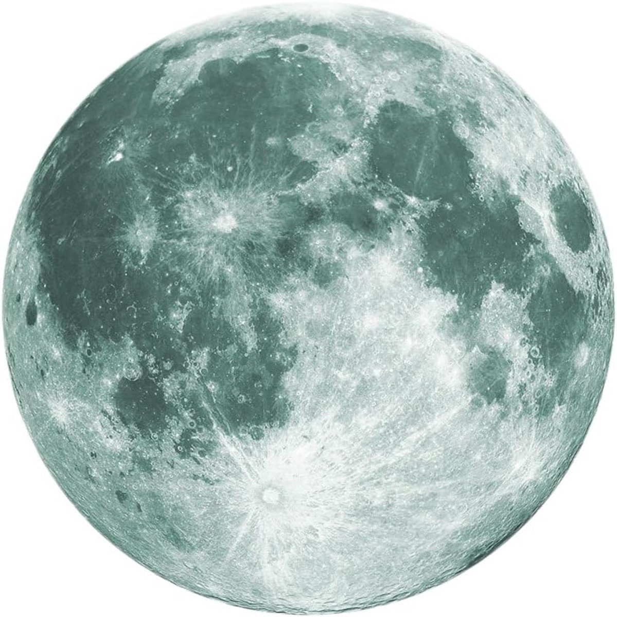 Lichtgevende maan muursticker, zelfklevende pvc, muursticker, decoratie voor kinderkamer, slaapkamer, woonkamer, verwijderbaar zonder resten, creatieve achtergrondfolie