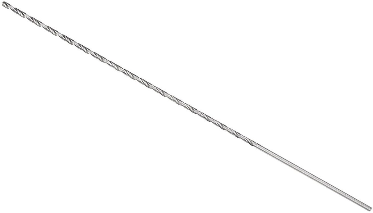 Lange spiraalboor boor 3,5 mm boor diameter 300 mm totale lengte sneldraaistaal draaiboor - (toepassing: voor koper metaal houtbewerking)