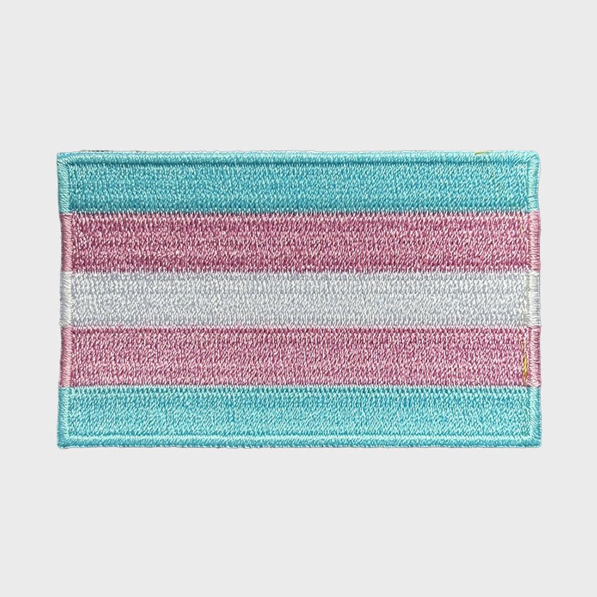 Patchy® – Transgender Vlag Strijk Embleem Patch 8 x 4.8 cm