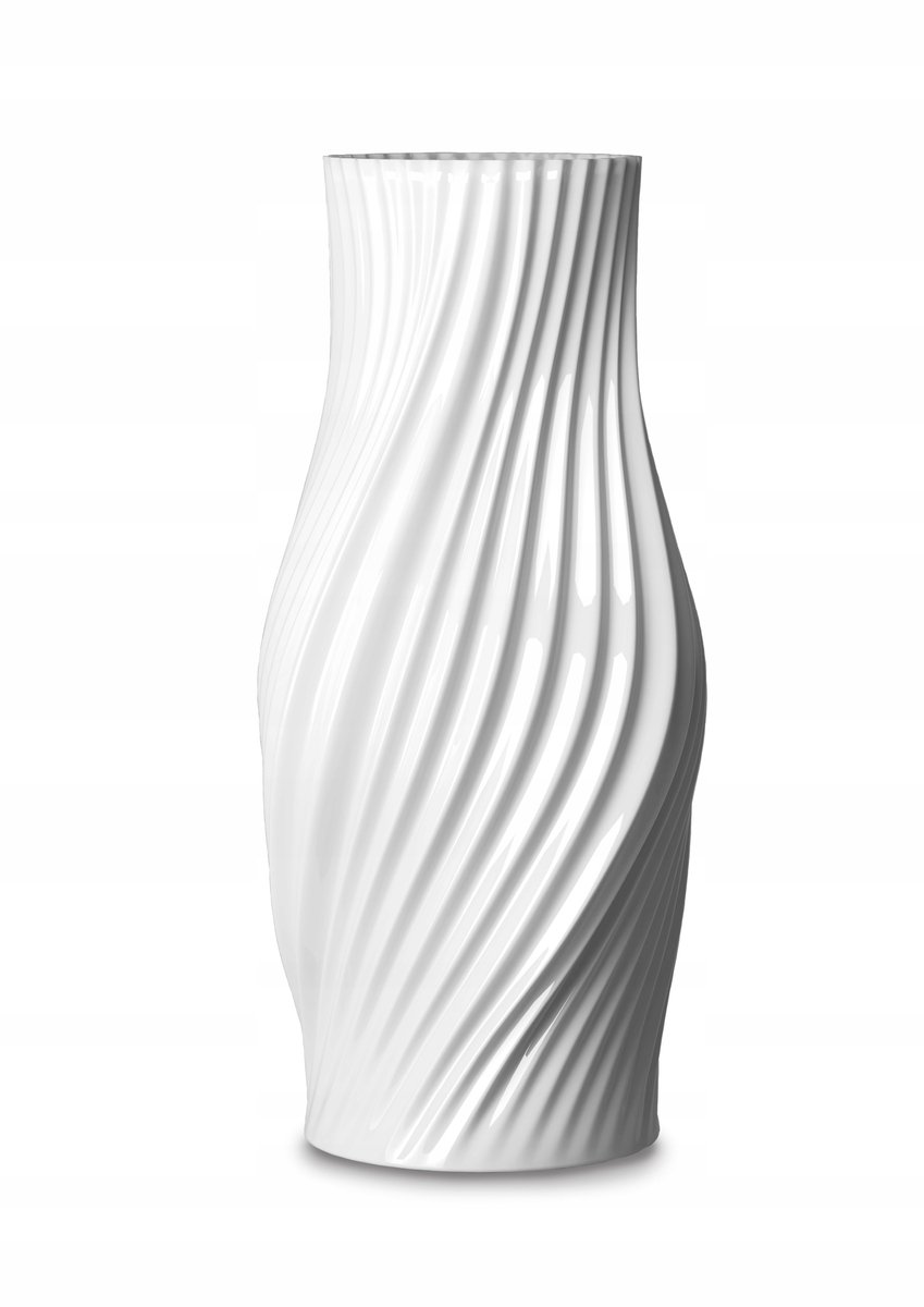Merkloos Twist Vaas 31 cm Wit Porselein