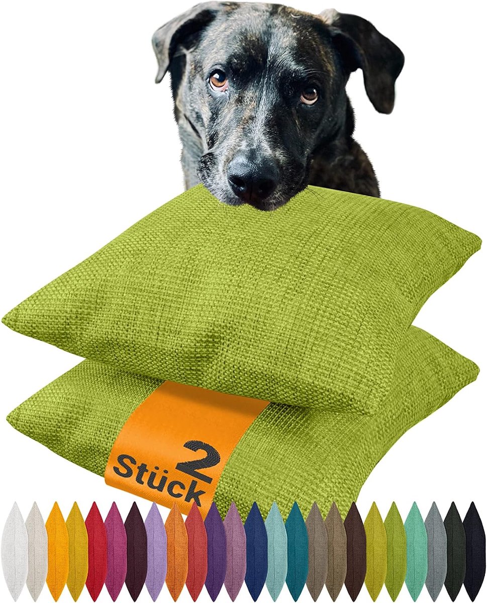 Npluseins Kussensloop met structuur patroon - bekleding optiek 617.767, 1 pak (2 stuks) - kussenhoezen 40 x 60 cm, lichtgroen