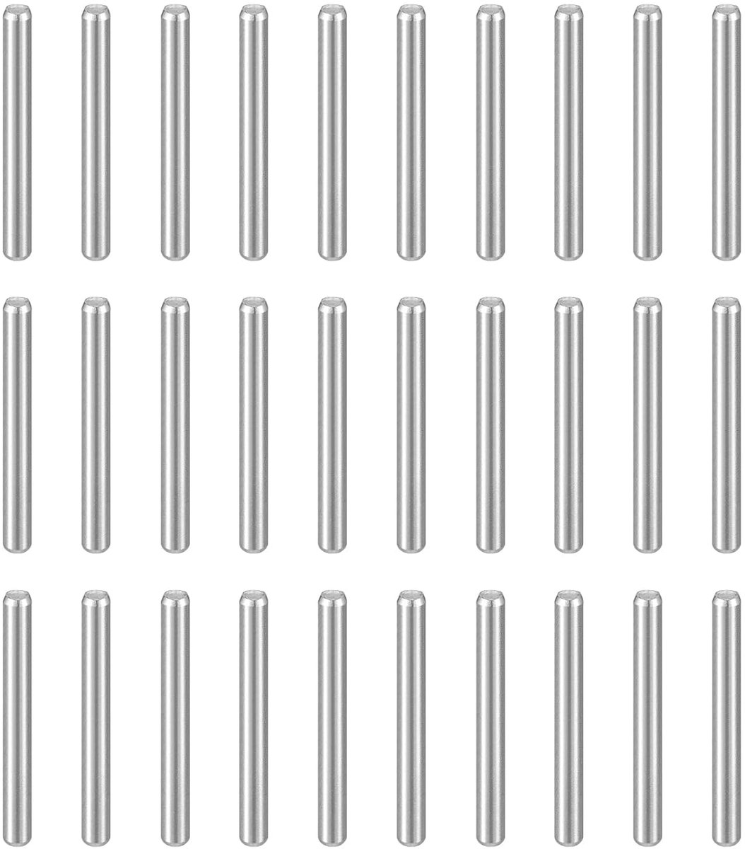 50 stuks pluggen M1, 5 (1 5 mm) x 15 mm, 304 roestvrij staal, cilindrische plankpennen, steunpalen, bevestigingselementen voor metalen apparaten, houten meubels, doe-het-zelf montage, zilver