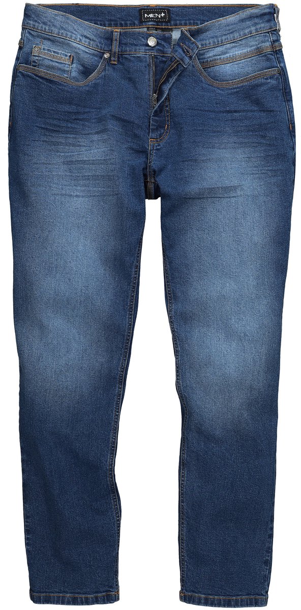 Men Plus - Heren - Jeans denim toelopende Loose Fit 5-pocket - Blauw denim - Maat 62