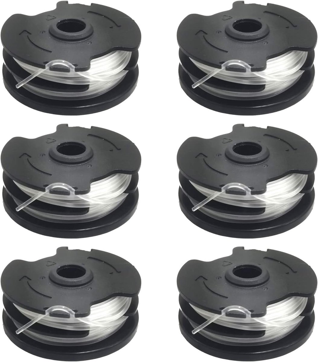 Snaartrimmer vervangende spoel lijn voor Parkside draadloze grastrimmer PRTA 20-Li C3 IAN351753 vervangende automatische invoerspoel (6 stuks)